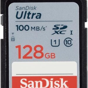 SanDisk 128GB Ultra SDXC UHS-I Memory Card - 100MB/s, C10, U1, Full HD, SD Card - SDSDUNR-128G-GN6IN