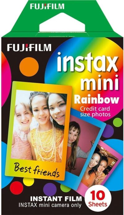 Fujifilm Instax Mini Instant Rainbow Film, 10 Sheets, 3 Value Set - Image 2