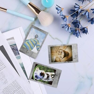 FUJIFILM Instant Mini Stone Gray Film Bundle 20 Shot with BluebirdSales Microfiber Cleaning Cloth, ISO 800, Credit-Card Size, Easy Load for All Instant Mini Cameras & Printers - Image 4