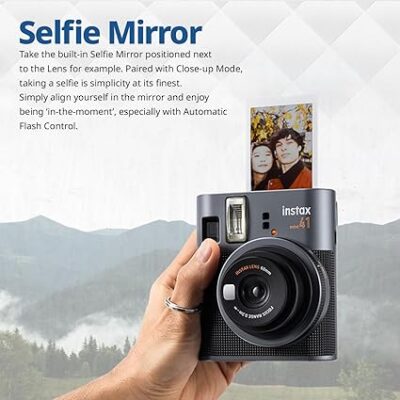 FUJIFILM Mini 41 Instant Film Camera Bundle – Instant Photo Camera with Fujifilm Mini Film (20 Sheets), Photo Album, Batteries, Cleaning Cloth & Accessories – Great Gift for Kids, Teens & Beginners - Image 4