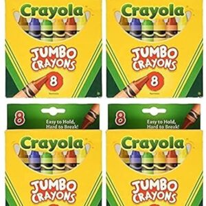 Crayola Jumbo Crayons 8ct Pack of 4 …