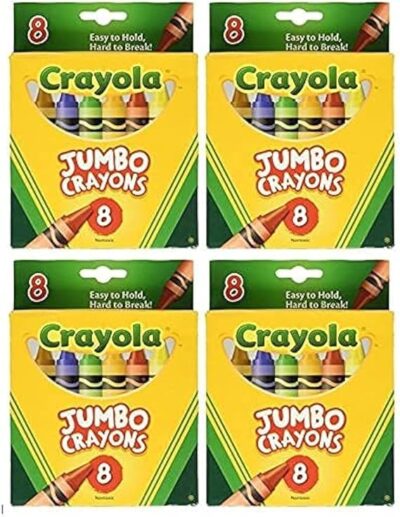 Crayola Jumbo Crayons 8ct Pack of 4 …