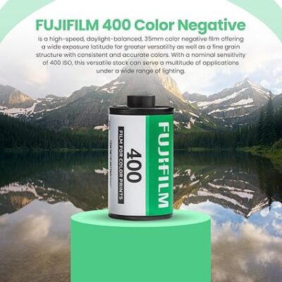FUJIFILM 400 Color Negative Film (35mm Roll Film, 36 Exposures, 3-Rolls) + BluebirdSales Microfiber Cleaning Cloth - Image 2