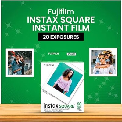 Fujifilm Instax Square Instant Film - 20 Exposures (20 Sheets) - for Fujifilm instax Square Instant Camera + BluebirdSales Microfiber Cloth Value Bundle - Image 4