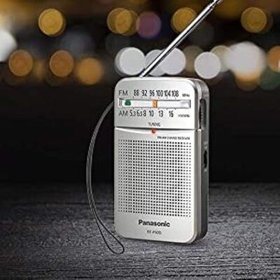 Panasonic RF-P50d Pocket AM/FM Radio Silver RF-P50D - Image 4