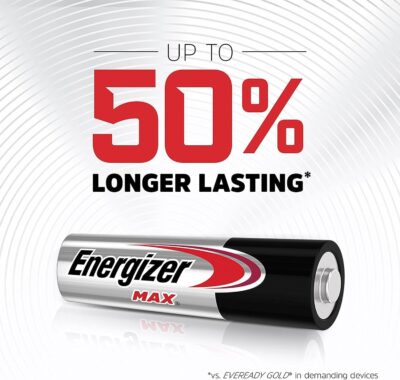 Energizer AA Alkaline Batteries, Max, Long Lasting Double A Batteries Deliver Dependable Power for Everyday use & Emergency situations, Trust in The Brand for Reliable Power and Performance! - Image 3