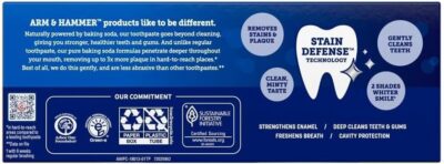 ARM & HAMMER Advance White Toothpaste, Clean Mint, Extreme Whitening 4.3 oz ( Pack of 6) - Image 2