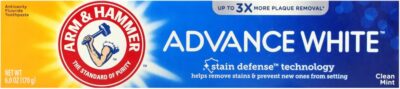 ARM & HAMMER Advance White Toothpaste, Clean Mint, Extreme Whitening 4.3 oz ( Pack of 6)
