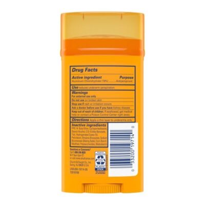 ARM & HAMMER ULTRA MAX Solid Antiperspirant Deodorant, Wide Stick, Unscented, 2.6 oz. (Pack of 5) - Image 4