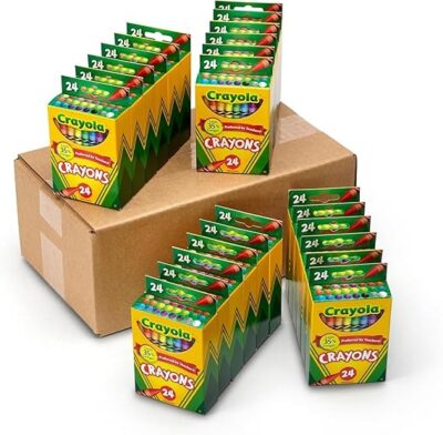 Crayola Crayons Bulk (24 Packs), Kids Back to School Essentials, Teacher Classroom Must Haves, Bulk School Supplies for Preschool & Kindergarten - Image 3