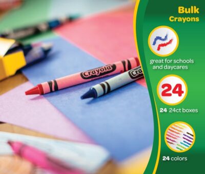 Crayola Crayons Bulk (24 Packs), Kids Back to School Essentials, Teacher Classroom Must Haves, Bulk School Supplies for Preschool & Kindergarten - Image 5