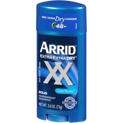 Arrid XX Extra Extra Dry Solid Antiperspirant Deodorant, Cool Shower, 2.6 oz , Pack of 6 - Image 7