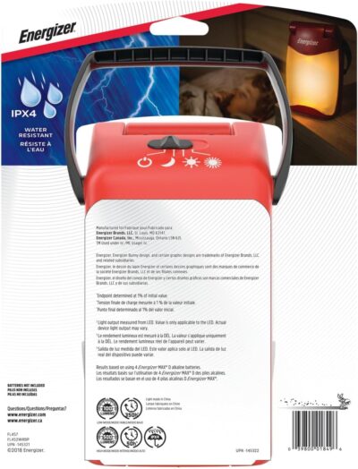 Energizer Folding LED Camping Lantern, IPX4 Water Resistant Lanterns for Camping, Fishing, Outdoors, Power Outage, Compact and Portable Tent Lights - Image 4