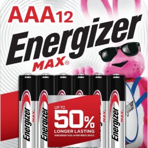 Energizer MAX 9V Batteries (2 Pack), 9 Volt Alkaline Batteries - Packaging May Vary