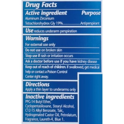Arrid XX Extra Extra Dry Solid Antiperspirant Deodorant, Cool Shower, 2.6 oz , Pack of 6 - Image 2