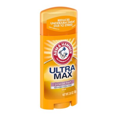 Arm & Hammer Ultra Max Antiperspirant Deodorant, Powder Fresh, Solid, 2.6 Ounce (Pack of 6) - Image 2